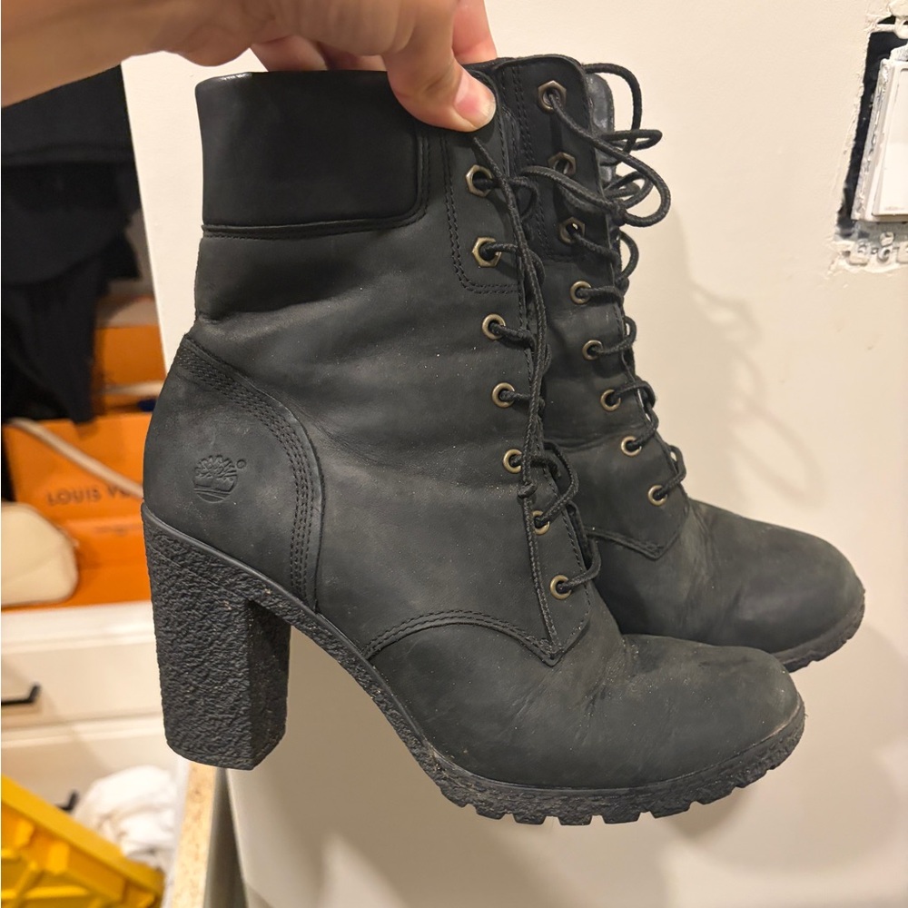 Timberland Women's Black Heeled Boots